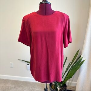 Richards and Jones vintage silk Red Women's medium Top